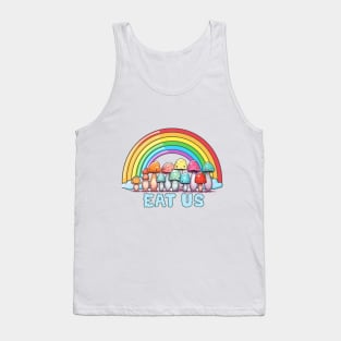 Psychedelic Mushrooms "Eat Us" Tank Top